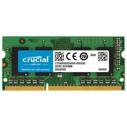 رم 4-گیگ لپتاپی DDR3L برند کروشیال (crucial) فرکانس 1600MHz